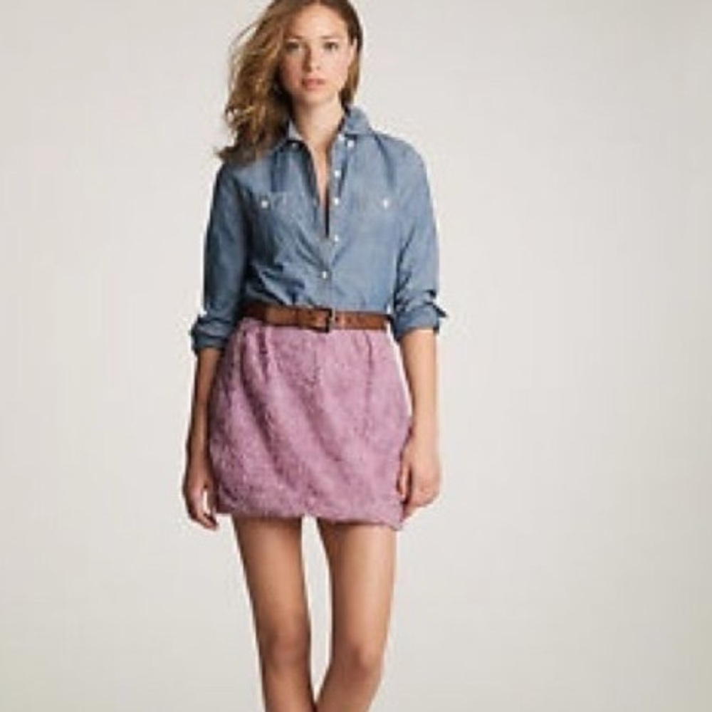 J. Crew Rosette Mini Skirt